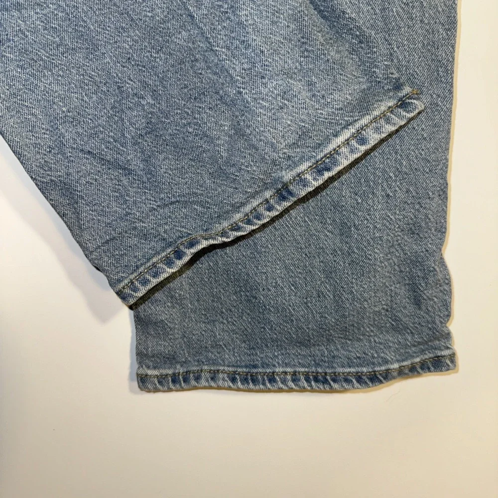 VTG Levi's Wide Leg Baggy Cargo‎ Jeans Elastic Stretch Adjustable Waist SIZE 14